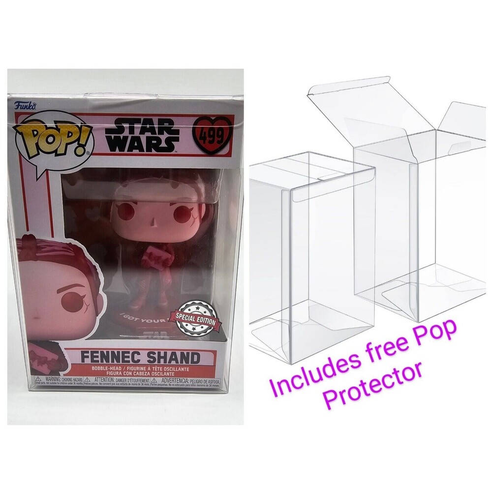 STAR WARS -FUNKO POP! FENNEC SHAND VALENTINES DAY SPECIAL EDITION W/ PROTECTOR